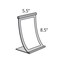 Azar Displays 5.5"W x 8.5"H Curved Metal Frame 300881 - alternate 2